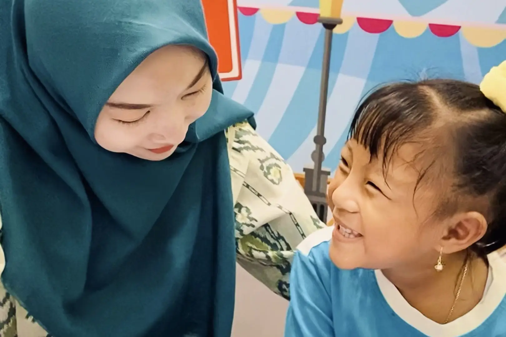 anak semangat belajar di anemone kediri